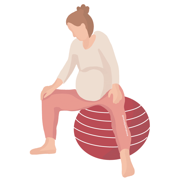 movimiento para reducir el dolor en el parto