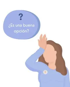 ovodonación que es mujer con la mano a la frente, pregunata
